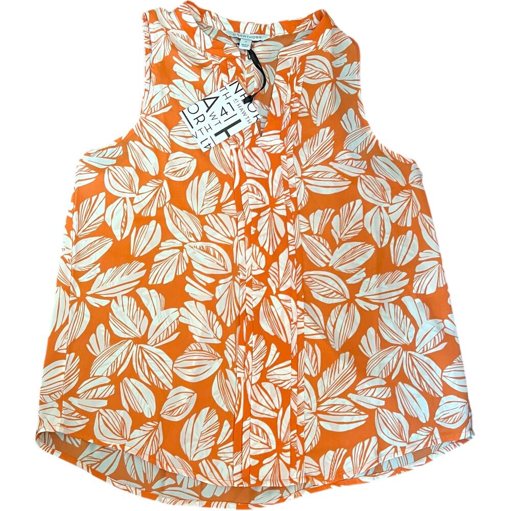 41Hawthorn MEDIUM Breyson Pleat Detail Split Neck Blouse - Stitch Fix Top - Picture 12 of 16